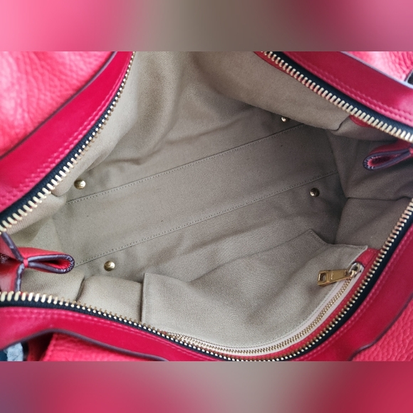 CHLOE Calfskin Dree Shoulder Bag Red - Picture 9 of 13